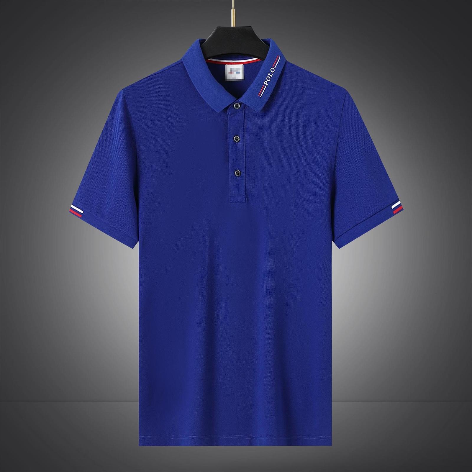 

shirt summer short sleeve embroidery mens polos rib business clothes tee casual fashion, White;black