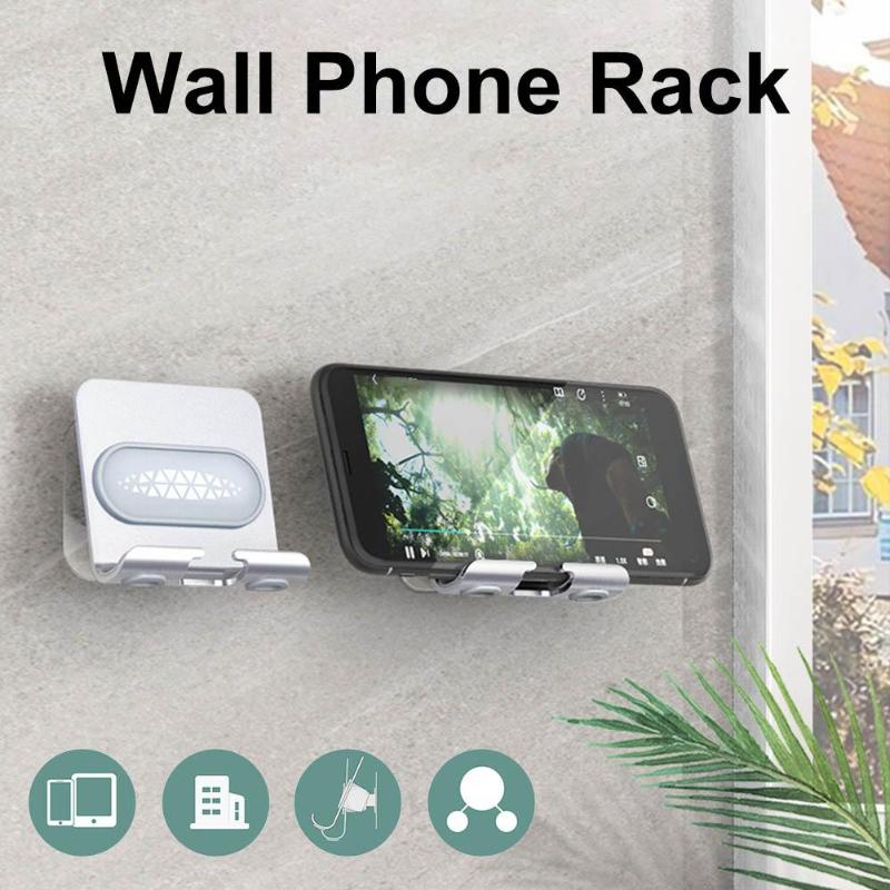 

Cell Phone Mounts & Holders B10 Wall Rack Bathroom Multi-angle Arbitrary Rotation Bedside Drill-Free Universal For Mobile Tablet