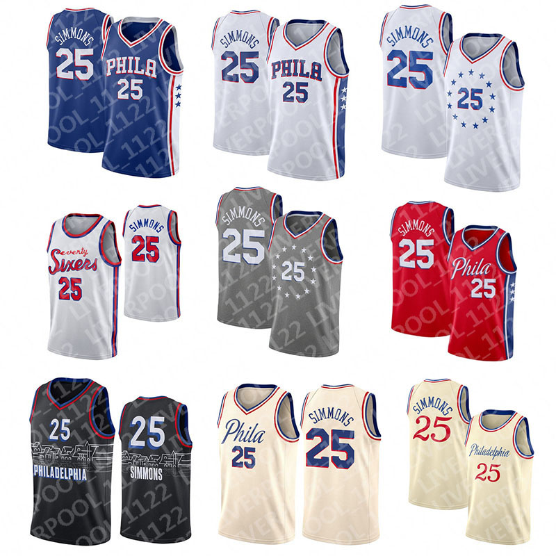 

Basketball Jerseys 2021 Irving 11 Simmons 21 Joel Kyrie Embiid 7 Kevin 25 Ben Durant 76 Jersey Men NCAA City, Black;red