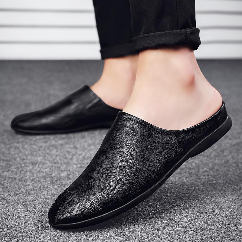 men's casual shoes half slippers handsome