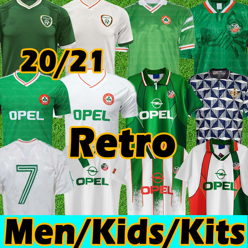 

Retro Ireland 1988 1990 1992 1994 1997 1998 Soccer Jerseys 90 93 92 94 96 classic vintage 2021 men kids kits Jersey Irish STAUNTON HOUGHTON Football Shirts, 1994-96