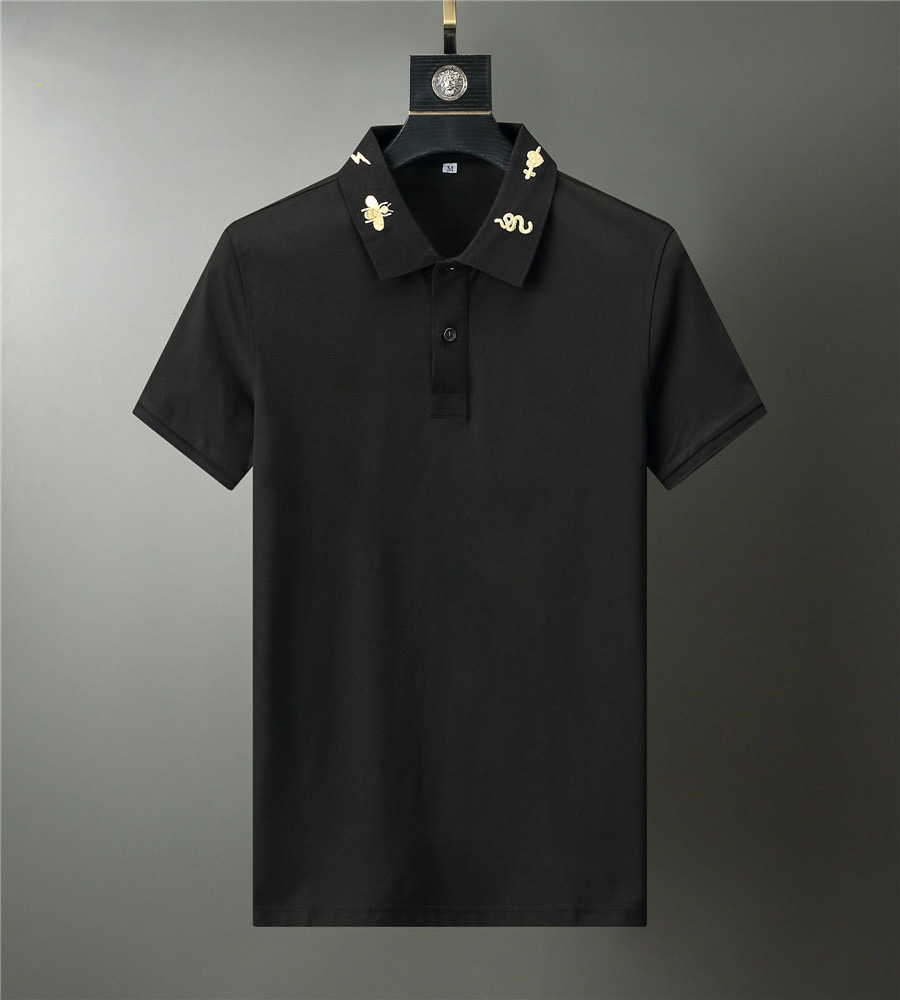 

mens polo shirt fashion classic short sleeve comfort cotton Top-level materials Chest letter embroidery summer t shirtsM-3XL