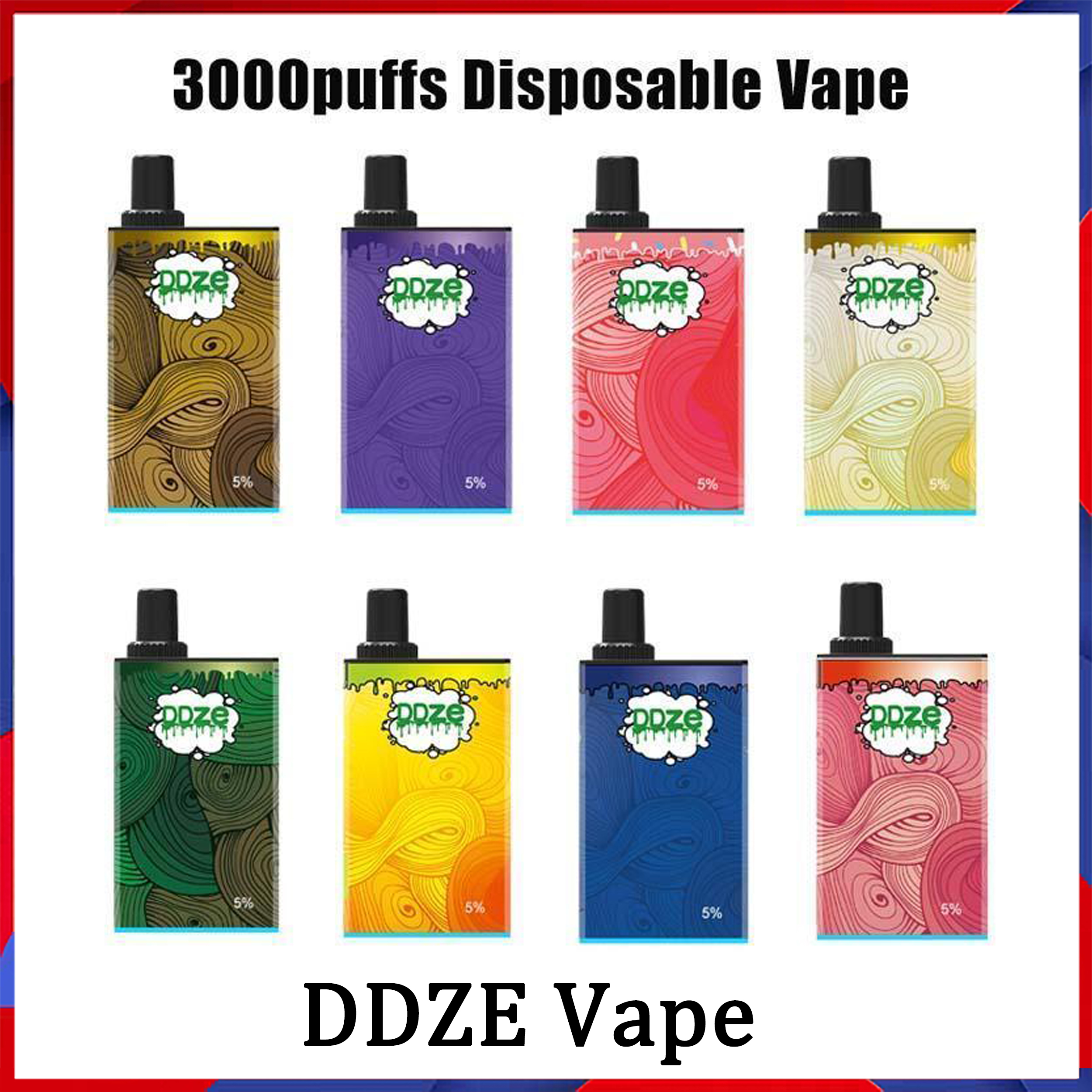 

Authentic DDZE Disposable Vape Pen E Cigarette DDVAPOR Device With 1500mAh Battery 11ml Pod Cartridge 3000 Puffs Vapor Kit VS RandM Dazzle King