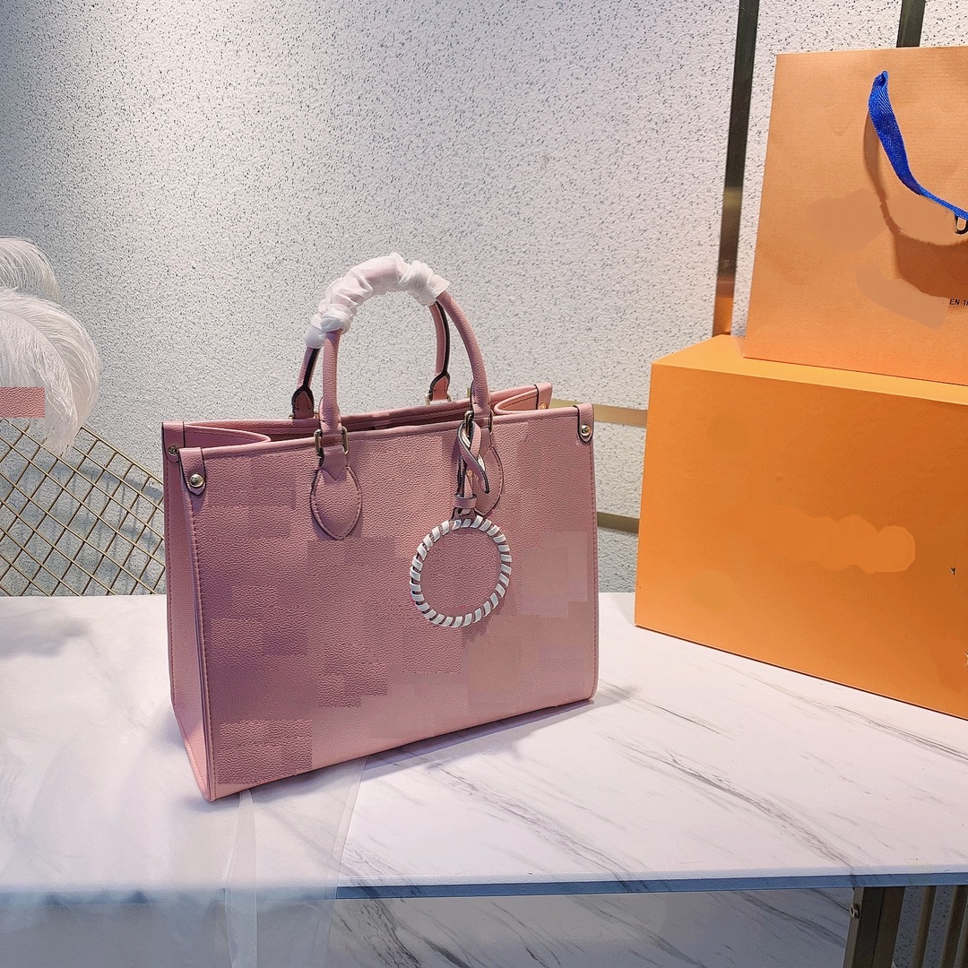 

Large capacity totes Zip pocket inside Practical and beautiful Luxury designer 2021 fashion handbags with Genuine Leather