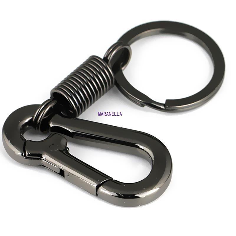 

Keychains Keychain Simple Strong Carabiner Shape Climbing Hook Key Chain Rings Stainless Steel Man Gift For Hiking Hanging