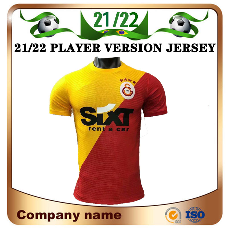 

Player version 21/22 Galatasaray Soccer Jerseys 2021 home GOMIS CIGERCI BELHANDA FERNANDO FEGHOULI SNEIJDE Oztekin Shirt Third away Football Uniform, 21/22 home