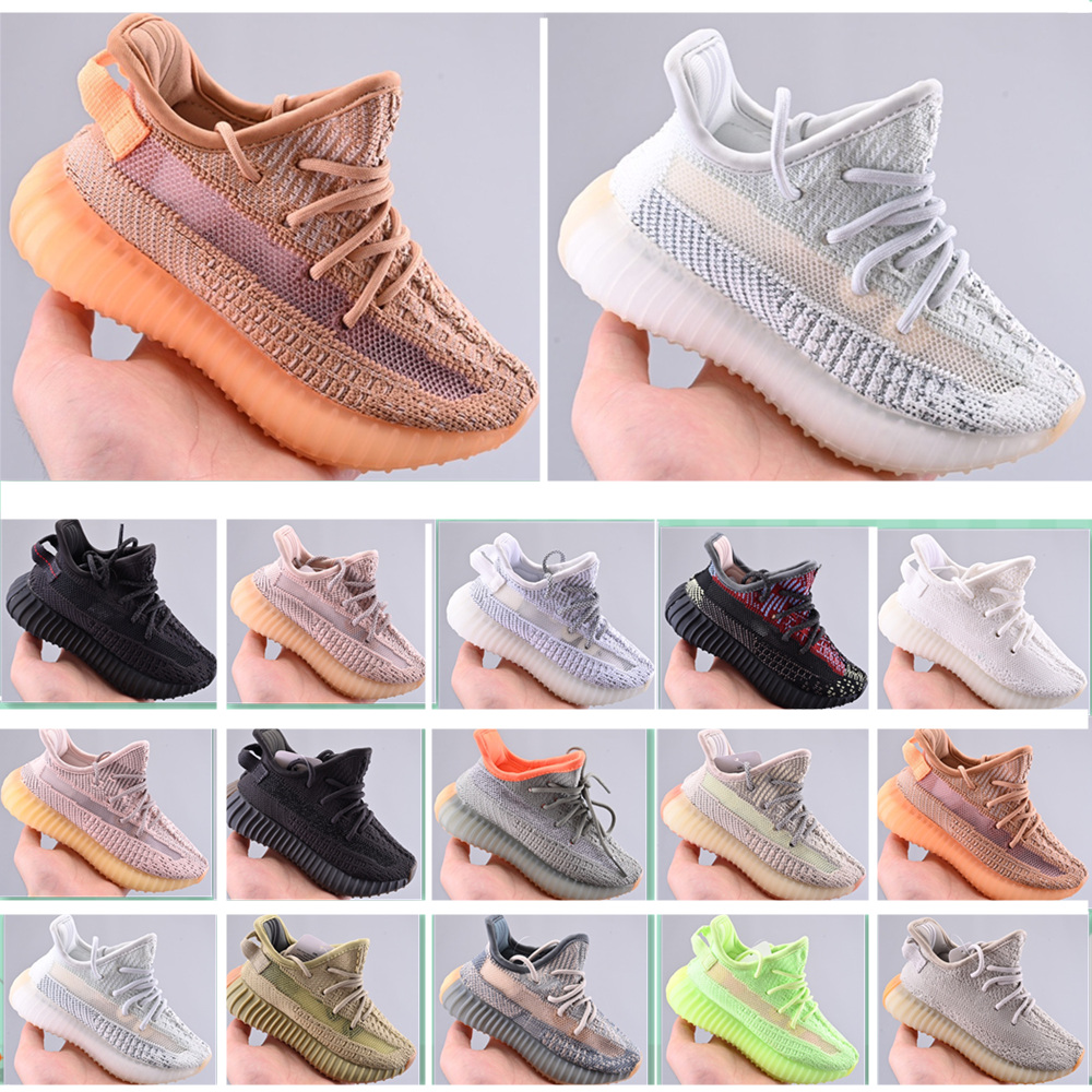 

Designer Kids Shoes Sneakers Baby Knaye West Trainers Infant Children Boys And Girls Chaussures Pour Enfants Autumn Spring Fall Gift, Green