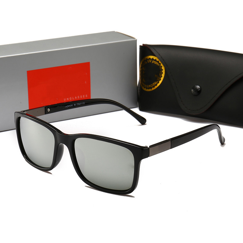 

High quality metal evolve design sunglasses for men and women outdoor Co-branded sunglasses with box free delivery 4208, White;black