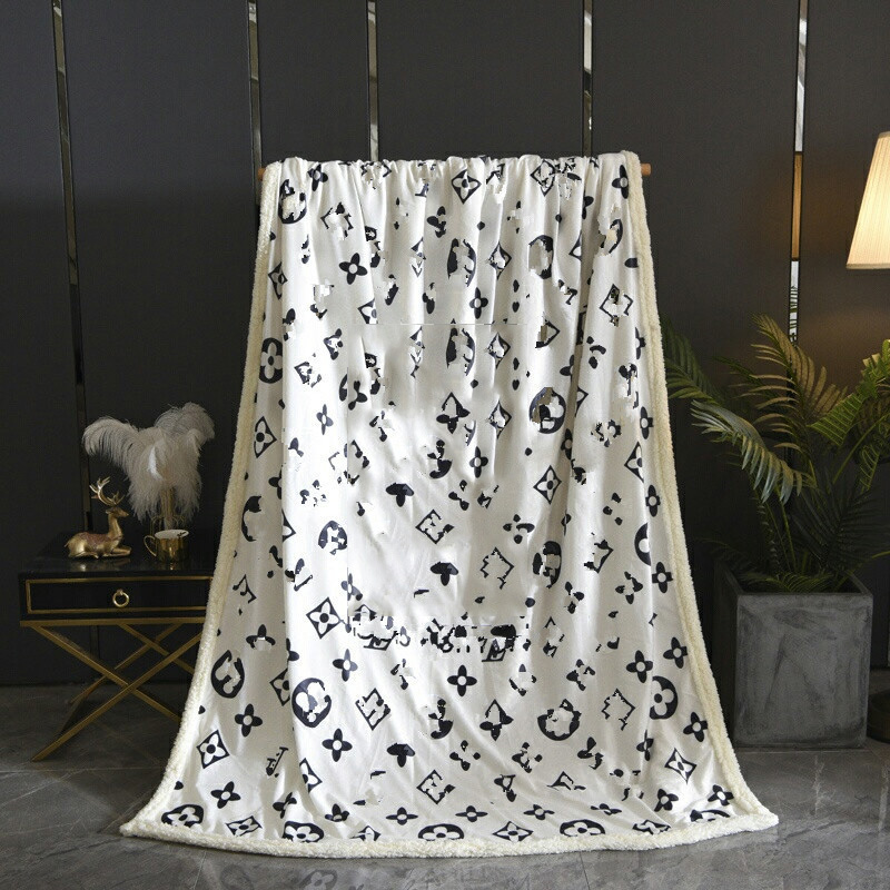 

fashion ins style blanket home car sofa blankets high quality letter pattern