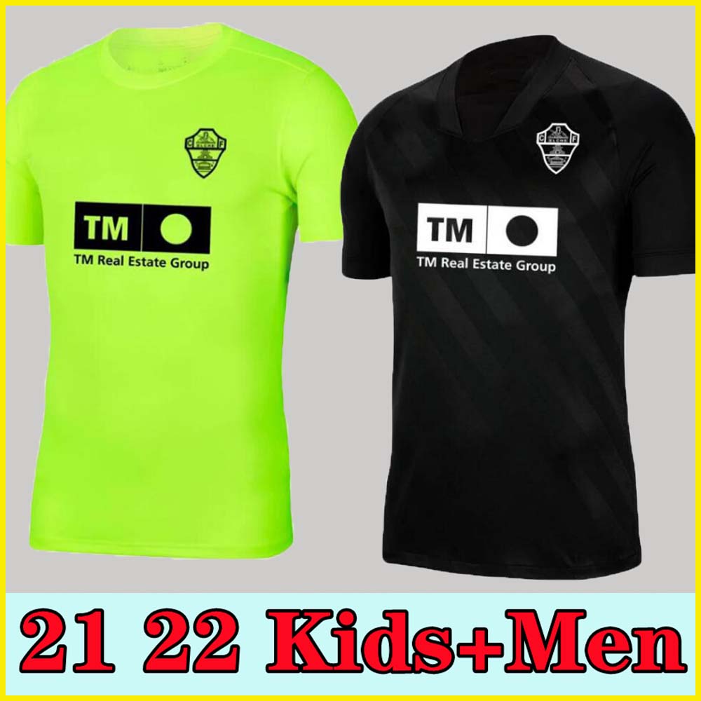 

Elche Soccer Jerseys 21-22 away Black Third Green Raúl Guti Lucas Boyé Iván Marcone Fidel Guido Carrillo 2021 2022 Soccer Jerseys Enzo Roco Pere Milla Football Shirts, Kids size: 16-28