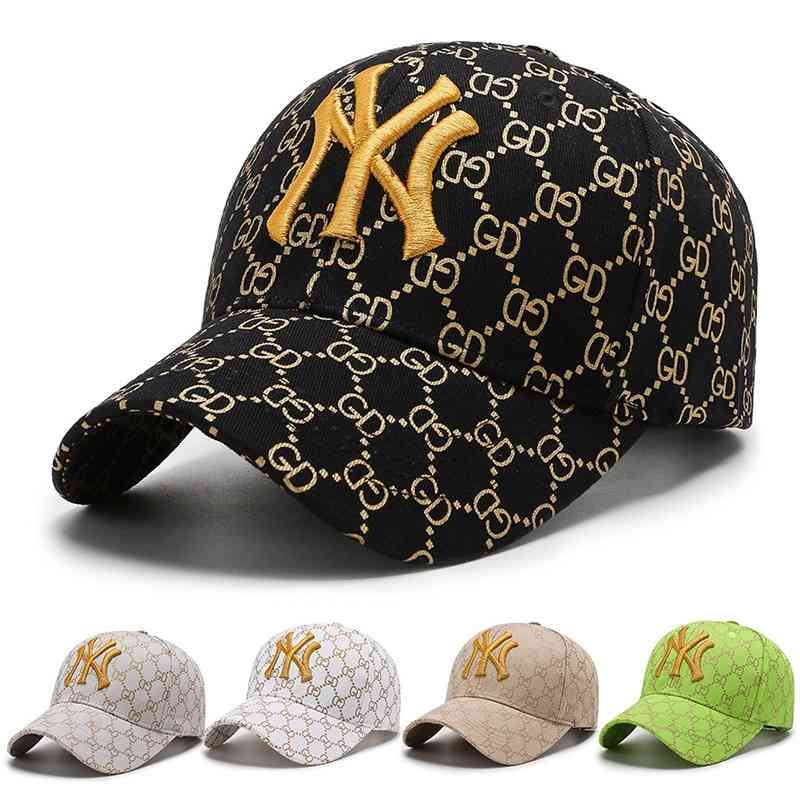 

Men's 2021 new Korean embroidered outdoor sports sun hat baseball cap, Khaki