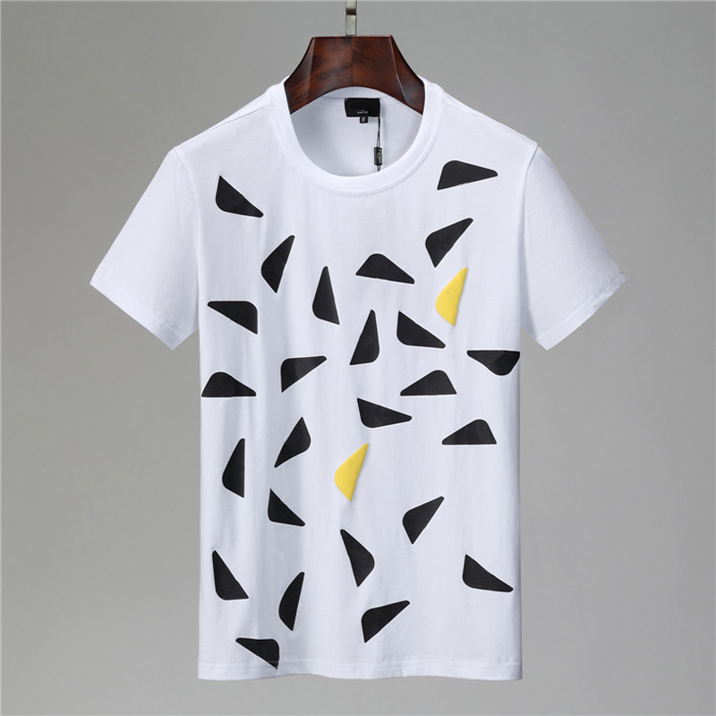 

21ss mens t shirt casual fashion pure cotton printing black white men and womens t-shirt asian size m-xxxl, White;black