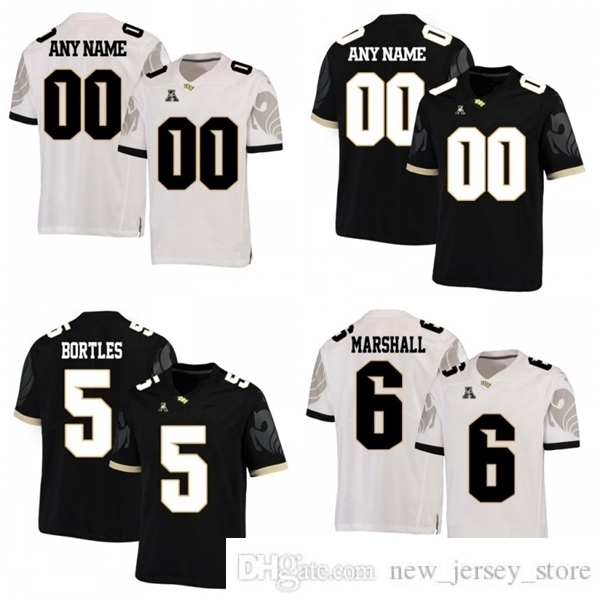 

Custom UCF Knights 2019th College Football Wear Any Name Number Black Gray White 10 McKenzie Milton 30 Greg McCrae 13 Gabriel Davis Fiesta Bowl Jersey, Men