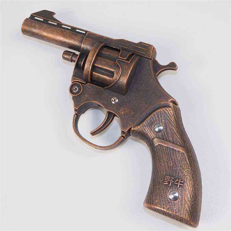 

revolver smashing all metal buffalo alloy simulation toy gun nostalgic pistol cannot be fired