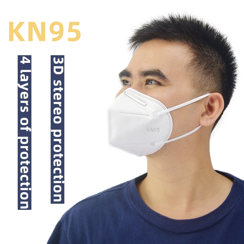 

Individual Package KN95 facial mask breathable 3D protective mouth-muffle skin-friendly white color disposable face masks for adults