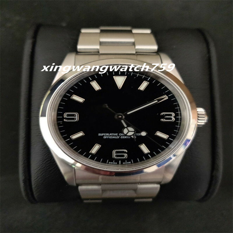 

BP Factory Luxury Quality best Explorer I 14270 Wristwatch 36 mm W Serial (1995) Dial 2813 Movement Automatic Mens Watches, Black