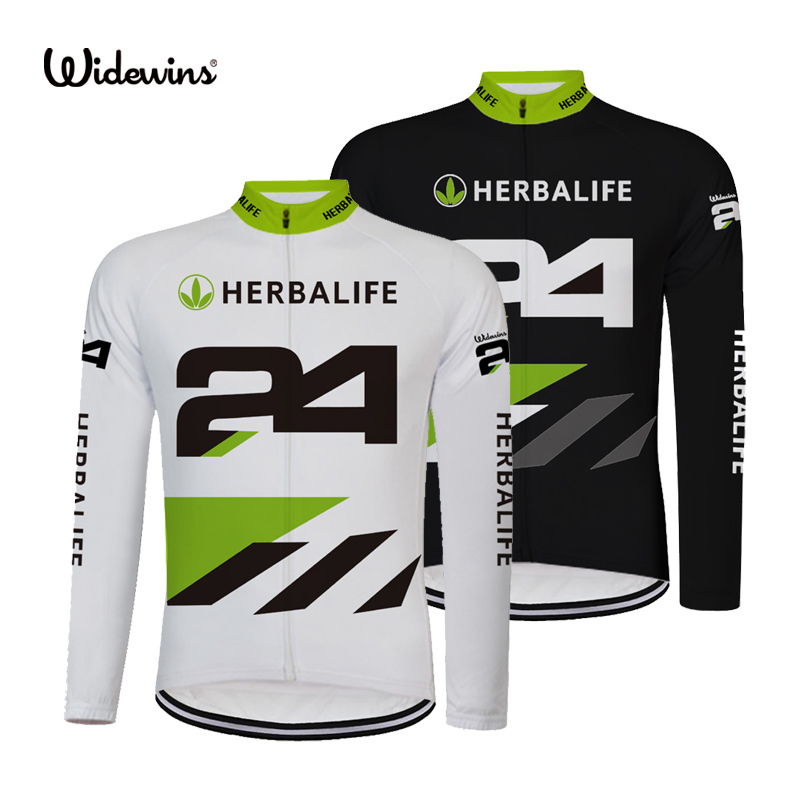 

HERBALIFE 24 Cycling Jerseys Ropa Ciclismo Cycling Jersey Long Sleeve Sports Clothing Full Voyage Mondiale Bicycle long 8008 X0503, Pic color