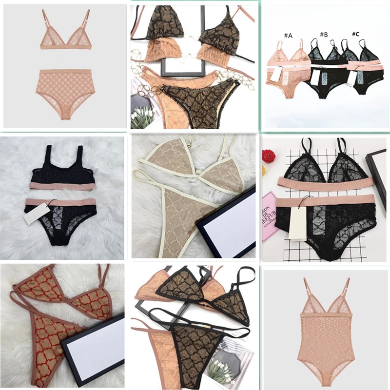 

Women Sexy Swimsuit Summer Lace Hollow Female Bra Lingeries Holiday Personality Charm Girl Bikini Beach Wear, White;black