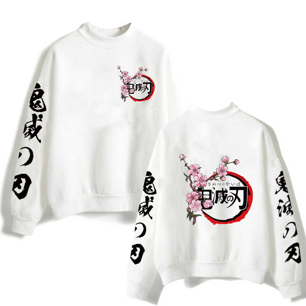 

Anime Sweatshirt Demon Slayer O-neck Casual Print Unisex Hoodie Y0802, Baozhuangdai