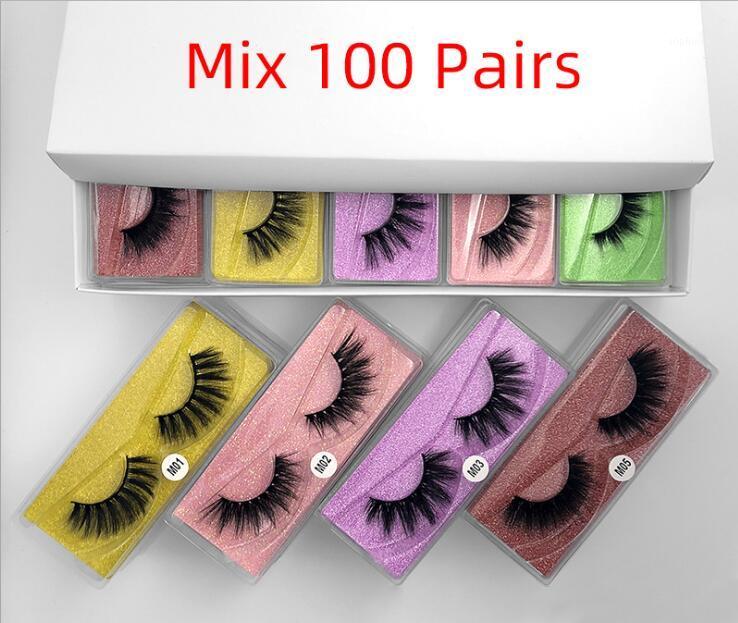

Wholesale Eyelashes 30/40/50/100pcs 3d Mink Lashes Natural False Makeup In Bulk1