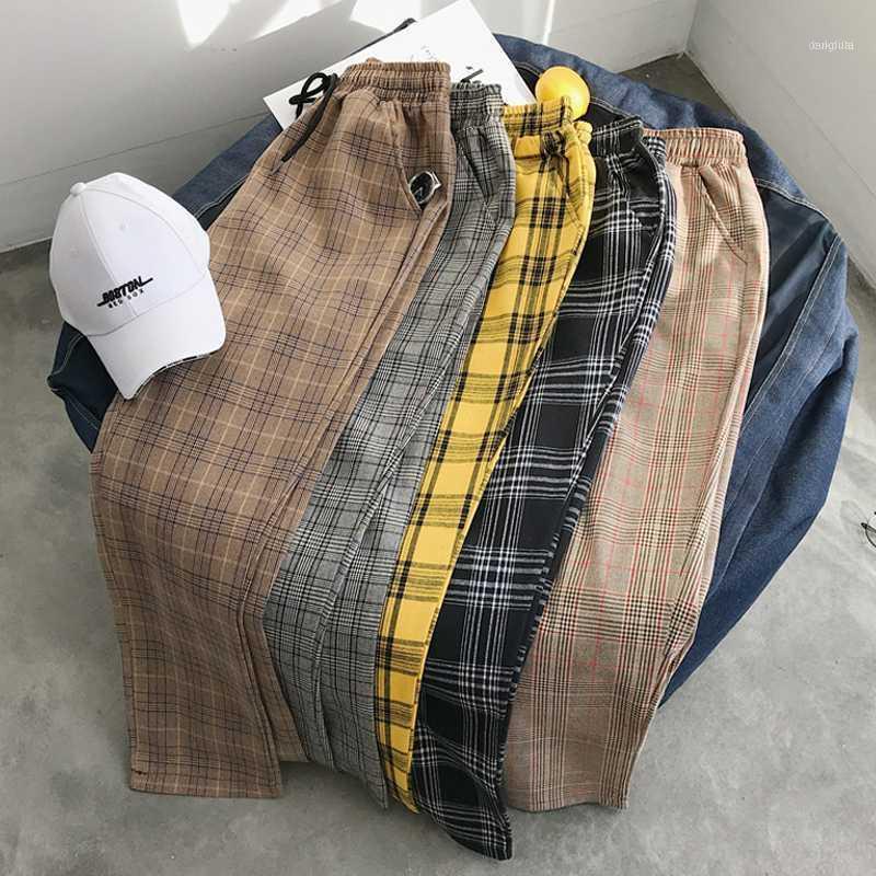

Men's Pants Versatile Easy Harajuku Plaid For Women Trousers 2021 Streetwear Woman Harem Autumn Ladies Causal Plus Size1, W4