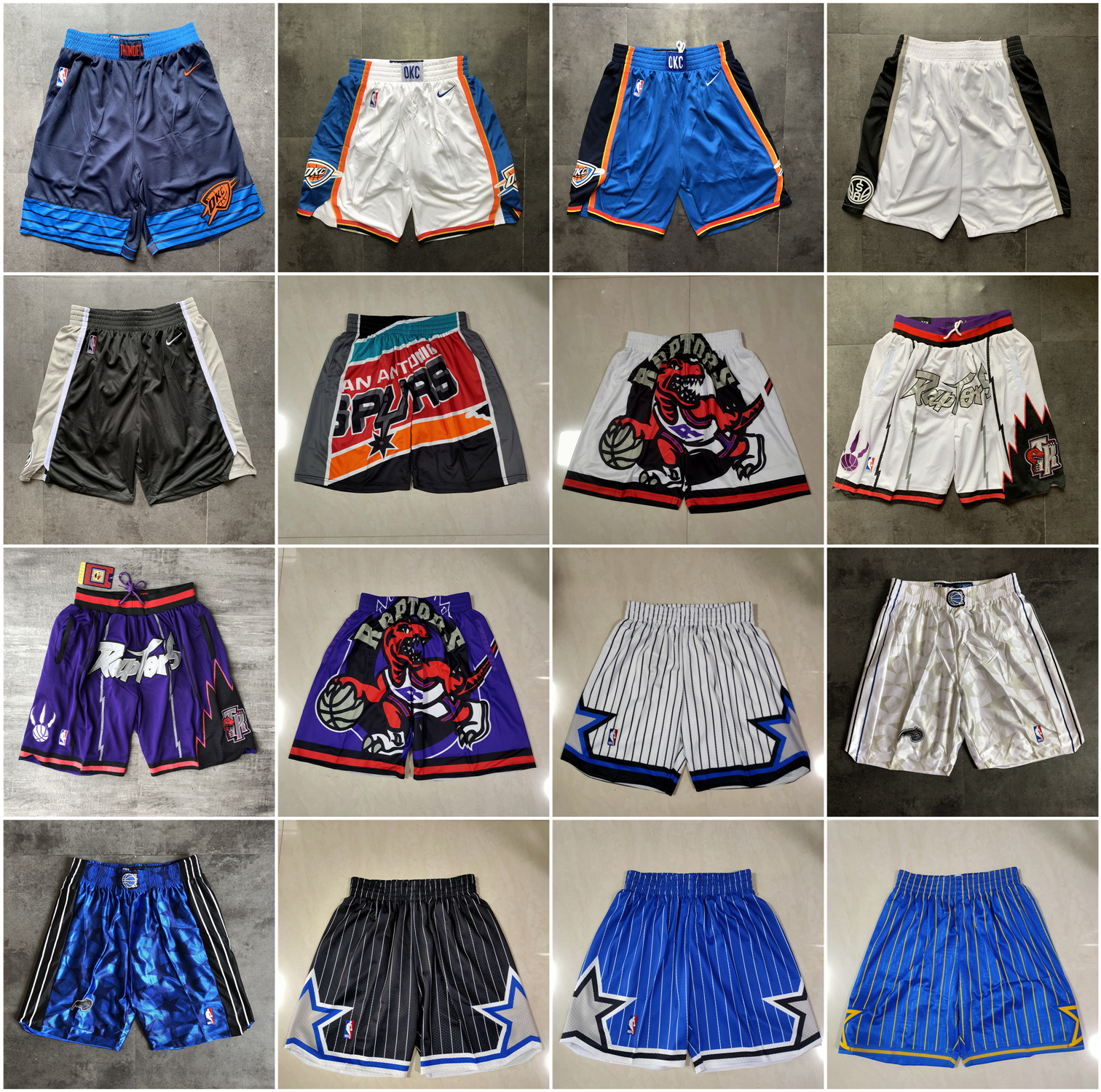 

2021 Team Basketball Short Just Don Toronto Raptors City Version Shorts Hip Pop Pant With Pocket Zipper Sweatpants Blue White Stitched Size S-XXXL Summer Breathable, As photo