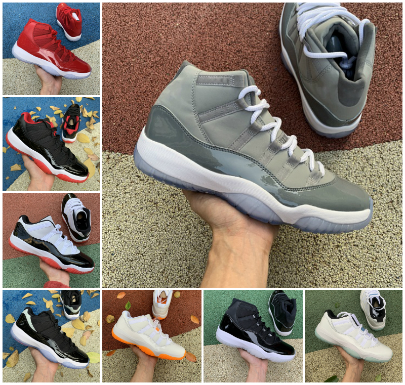 

Jubilee 25th Anniversary High 11 11s Basketball Shoes Playoffs Bred COOL GREY Concord 45 Win Like 96 Easter Low Bright Citrus Legend Gamma Blue Platinum Tint Sneakers, Box