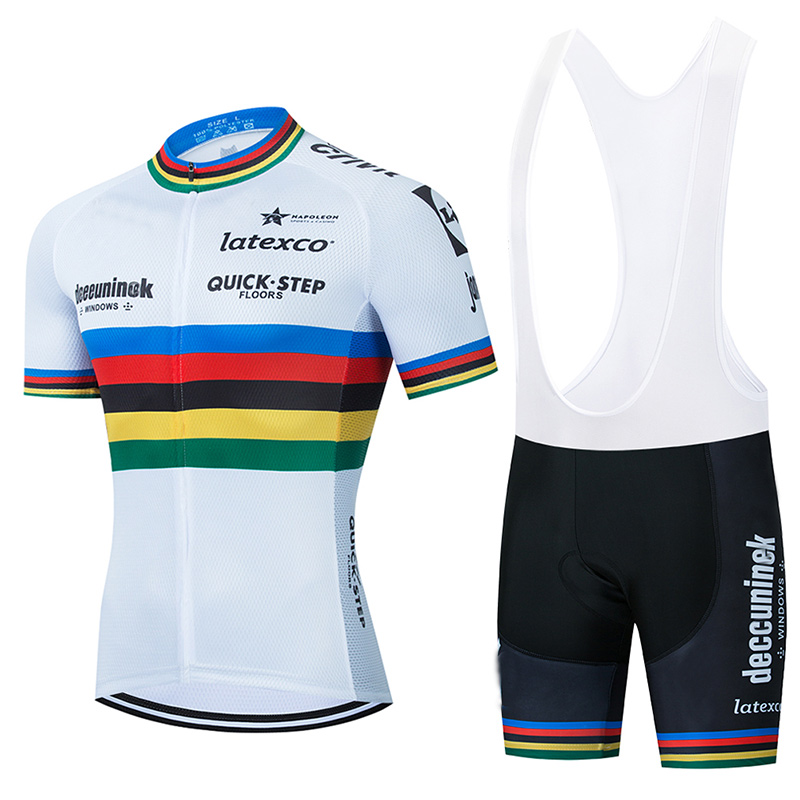 

2021 Team Quick Step Cycling Jersey champion Bike Shorts 20D Bib Set Ropa Ciclismo MenS MTB Summer Pro Bicycling Maillot Bottom Clothing, Only bib short