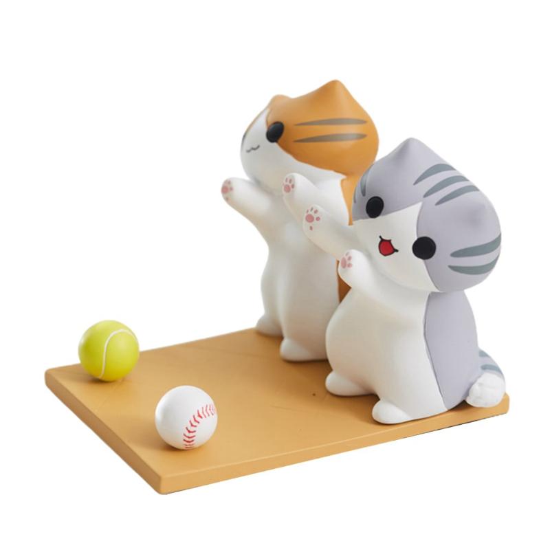 

Cat Mobile Phone Holder Orange Decoration Desktop Cute Cartoon Cell Mounts & Holders, Colorful