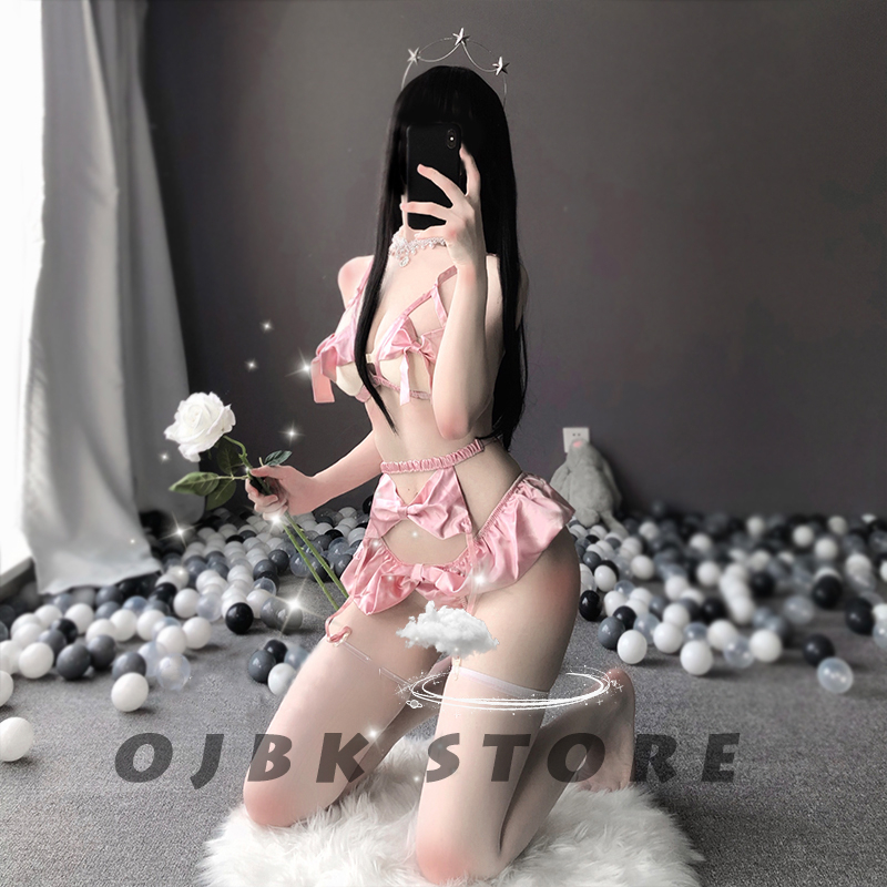 

Romantic French Style sexy costumes BabyPink color Erotic Maid lingerie Sweet Gothic Lolita Dress Anime Cosplay For Women, Red
