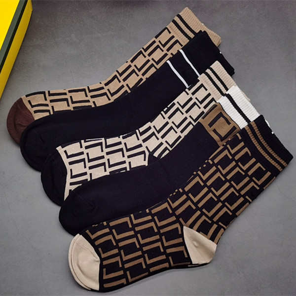 

Designer socks luxury Fashion Mens Womens cotton Sock Classic Letter Comfortable High quality Fashion Style Stripe Sports Stocking With Box, 01