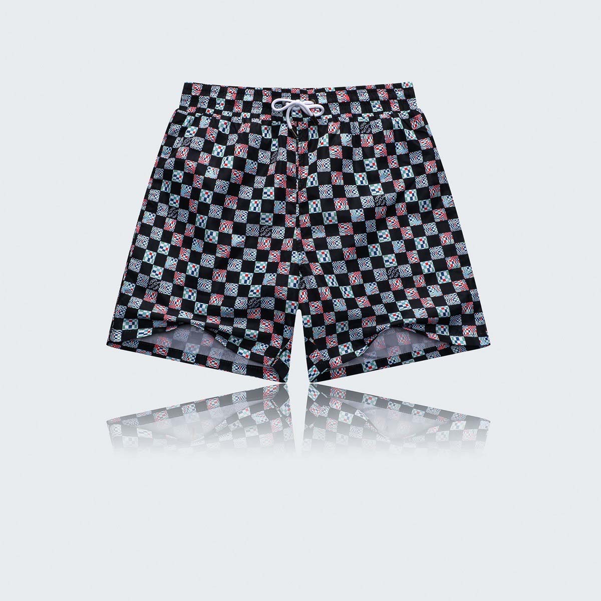 

2021 new designer shorts luxury men's color Eye print printed shorts men and women beach pants high quality pants, Sky blue