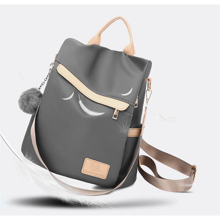 

The Autumn/winter 2021 Korean Version Women's Backpacks Are Fashionable And Simple Anti-theft Travel Backpack, Gray