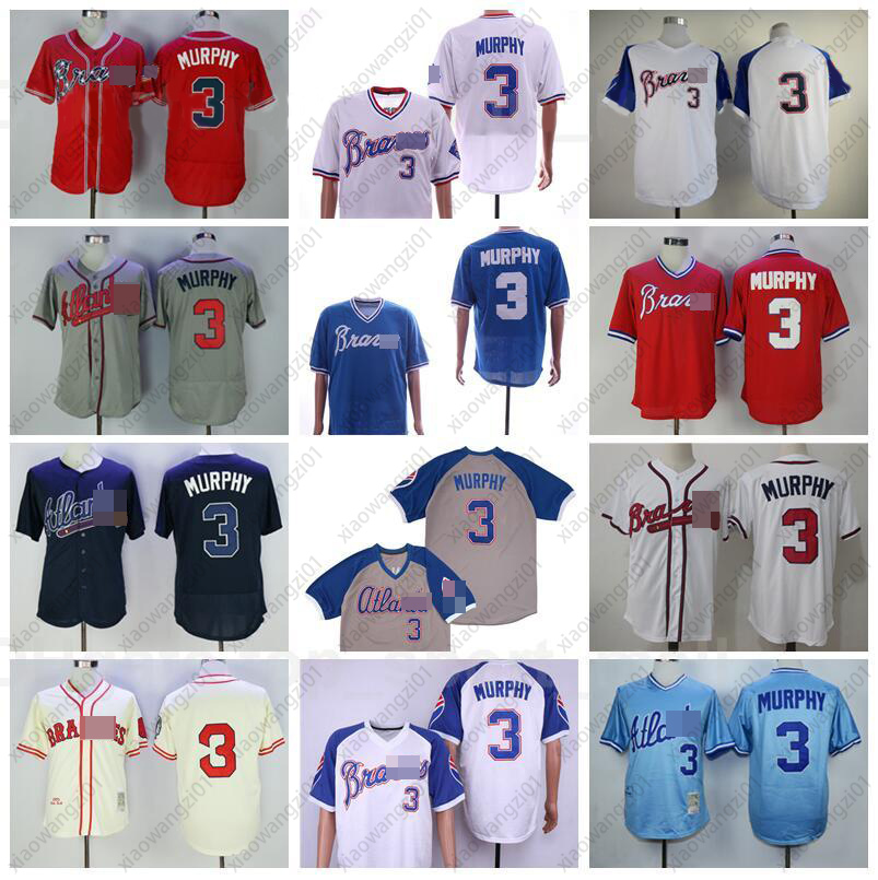 

Men 1935 1974 1980 Vintage Baseball 3 Dale Murphy Jersey Retire Flexbase Cool Base Pullover Stitched Navy Blue Red White Beige Grey