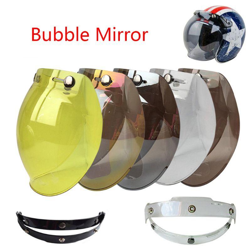

Motorcycle Helmets Uni-sex Multi Color Top Quality Windshield For Vintage Helmet Style Jet Bubble Shield UV, W-2