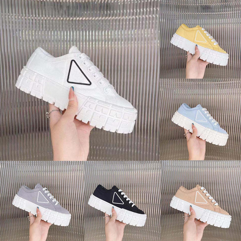 

Designer Women Nylon Casual Shoes Various colors Gabardine Classic Canvas Sneakers Brand Wheel Lady Stylist Trainers Fashion Platform Solid Heighten Christmas, Colour 5
