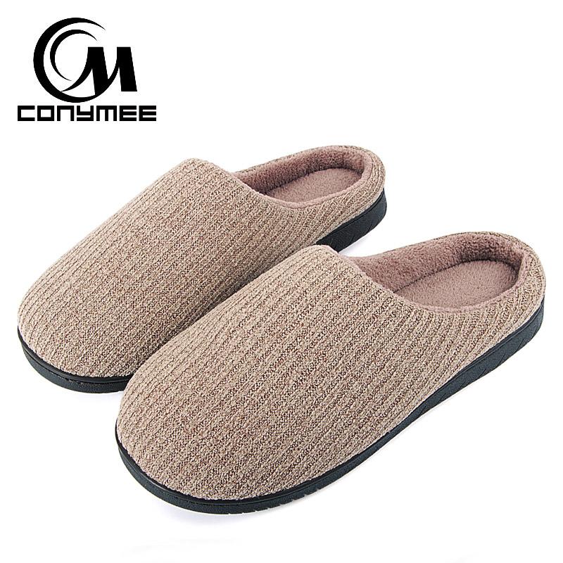 

Slippers CONYMEE Home Men Winter Shoes Casual Sneakers For Indoor Plush Slipper, Wm-zz coffee