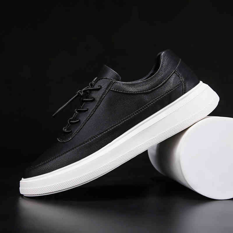 

footwear Dress Shoes Casual male for spring men casual shoes fashion luxury designer leather 79XS, Black