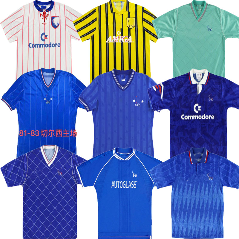 

Chelsea Retro soccer Jersey Home away 81 82 83 84 85 86 87 89 91 92 93 94 99 00 01 ZOLA TORRES Terry Drogba 1981 1983 1984 1985 1989 1991 19, Black;red