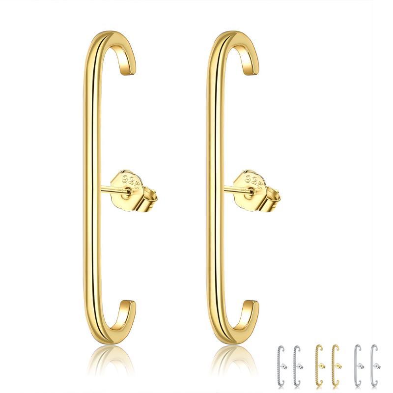 Stud ZEMIOR European And American Gold Color Earrings For Women Shiny Cubic Zirconia Earring Party Fashion Jewelry Arrival-image-712013809