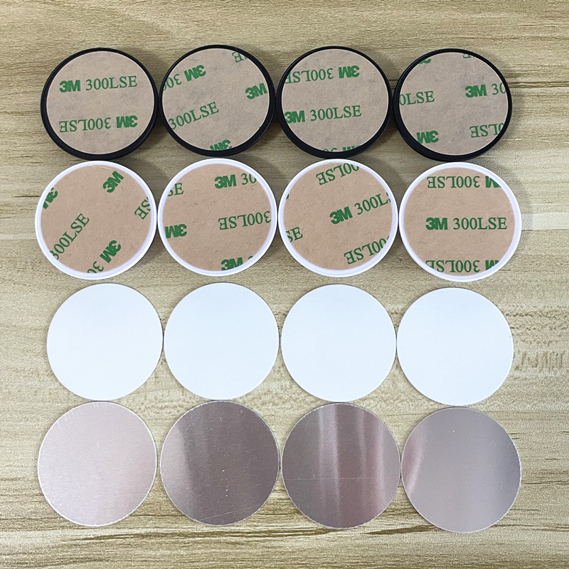 

Sublimation Blank cell phone holder Plastic Stand With Metal insert heat trasnfer printing grip bracket, White