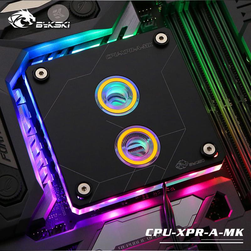 

Fans & Coolings Bykski CPU-XPR-A--V2 RBW RGB Led CPU Water Cooling Block For Intel 115x 2011 2066 Black