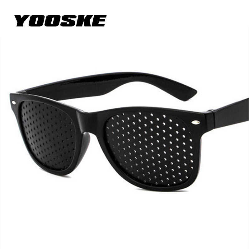 

YOOSKE Anti-myopia Pinhole Glasses Pin hole Sunglasses Eye Exercise Eyesight Improve Natural Healing vision Care Eyeglasses P0814