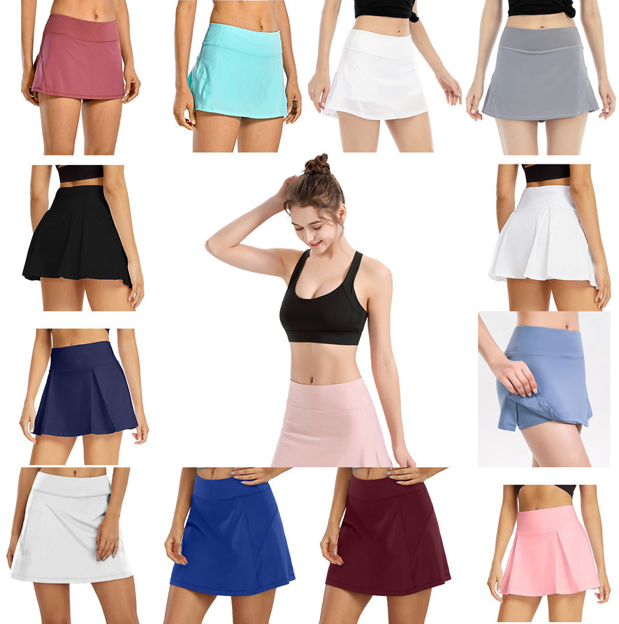 

Designer summer for women dresses short mini skirt shorts sexy yoga skirts womens Tennis outdoor deisngers lu Golf miniskirt, Clear