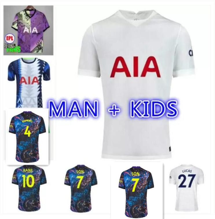 

21 22 Youth DELE SON BALE KANE soccer jersey goalkeeper gk HOJBJERG SPURS BERGWIJN LO CELSO 2021 2022 LUCAS football shirts uniforms adult M, Black;yellow