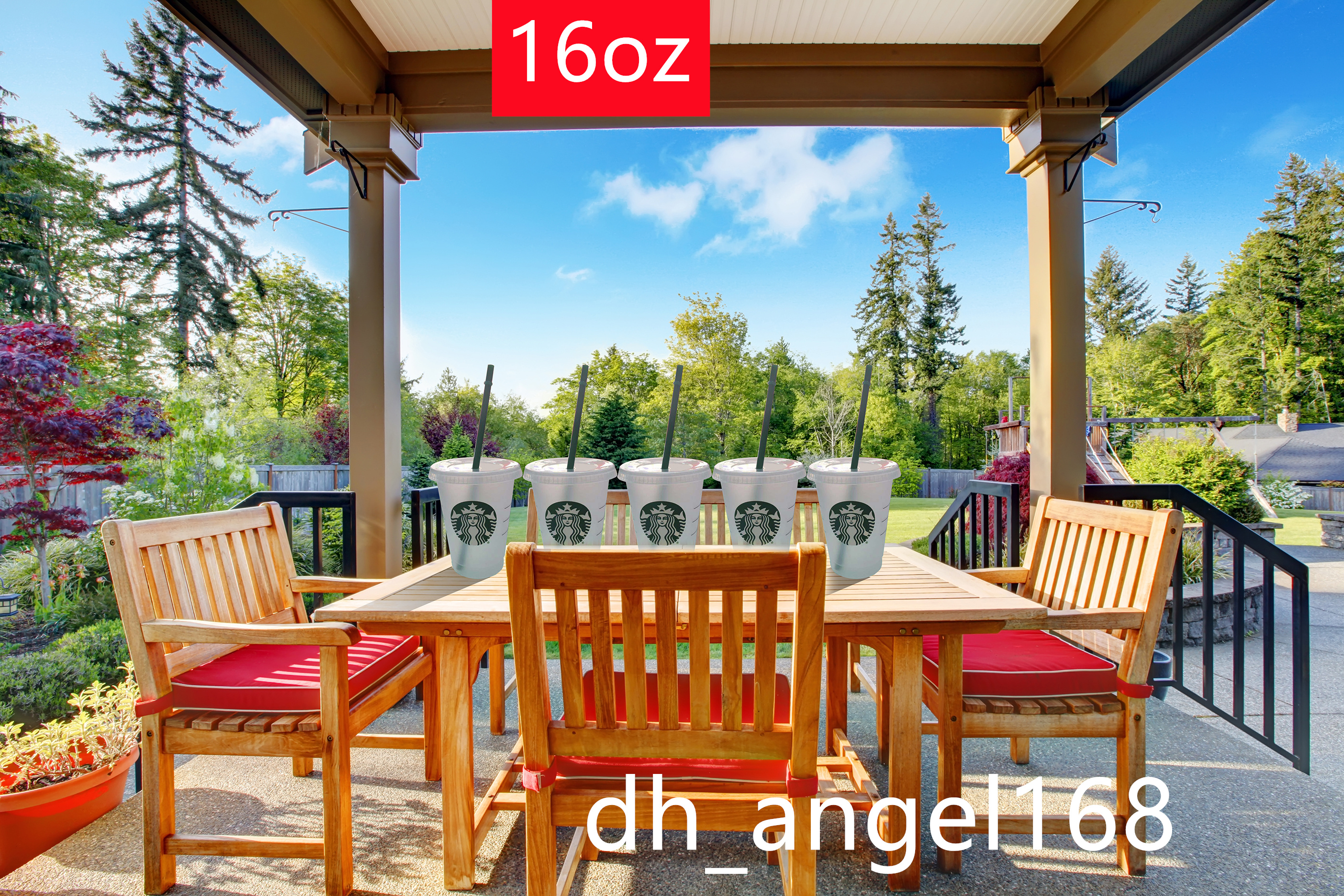 

30pcs DHL Free Starbucks 16OZ Plastic Tumbler Reusable Clear Drinking Flat Bottom Cup Pillar Shape Lid Straw Mug Bardian Transparent light, White