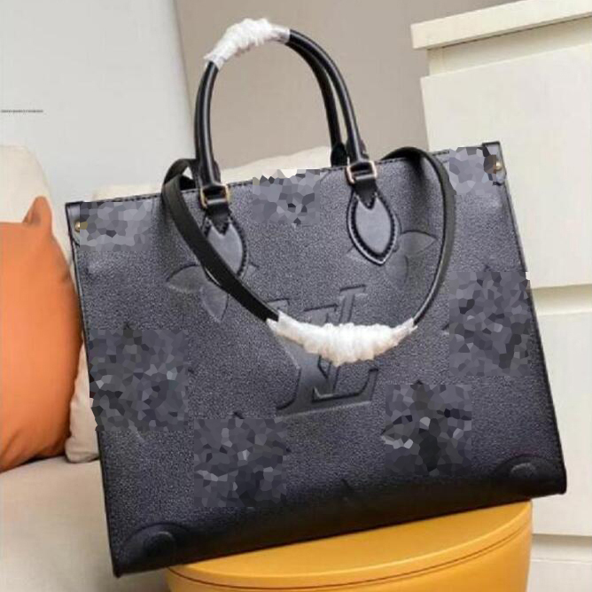 

Hot High quality Onthego luxurys designers bags womens flower tote ladies Casual PVC leather shoulder bag female big purse handbag, Customize