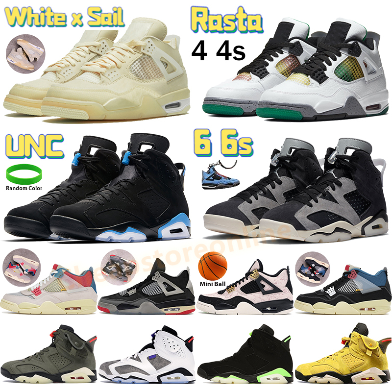

White x sail bred 4 4s basketball shoes noir guava ice rasta aj 6 mens sneakers 6s UNC sport blue DMP black infrared cat tech chrome, 08. white lemon pink