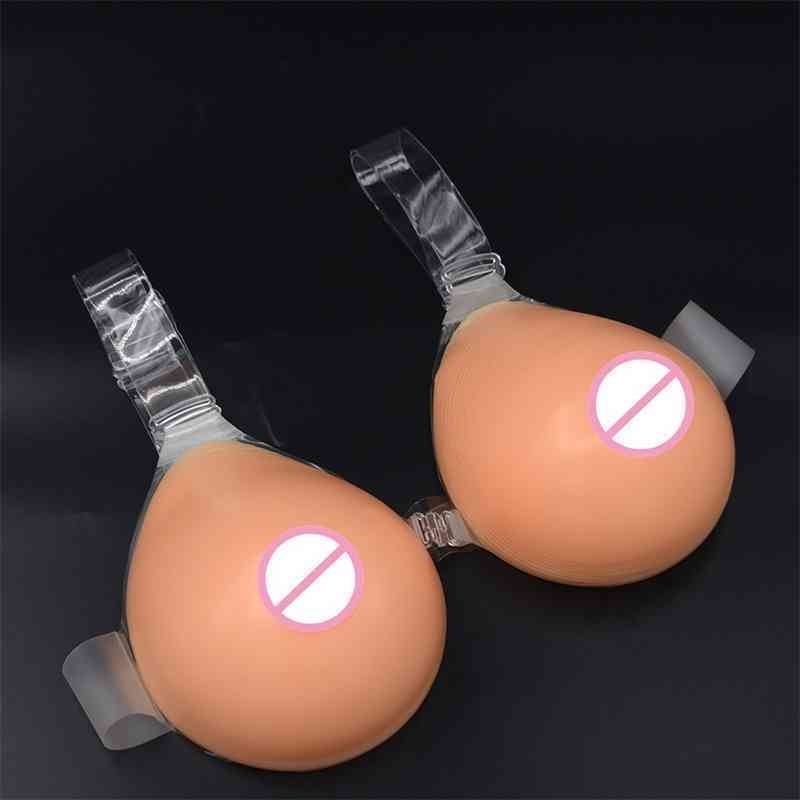 

concave drop Piwei water bottom plump type cross dressing silicone artificial shoulder strap one-piece false breast pad