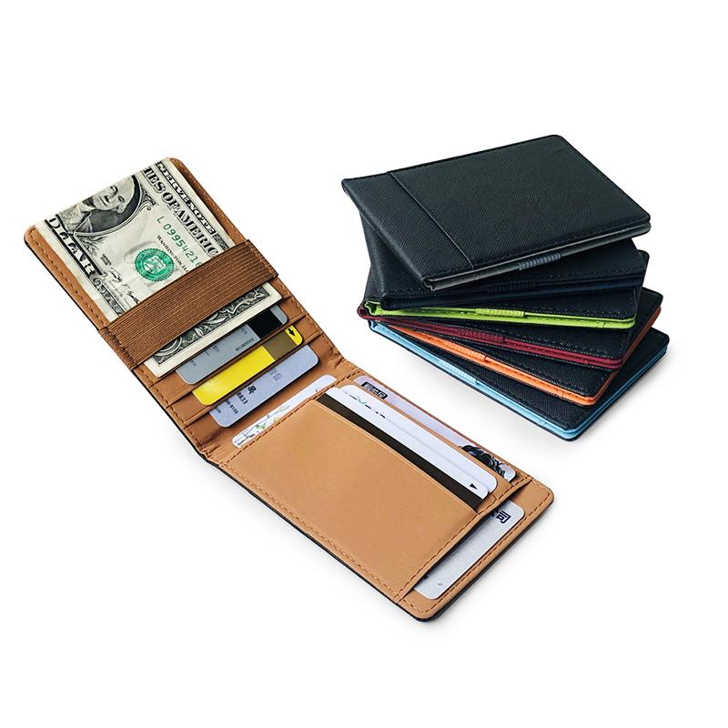 

Card Holders 2021 Men Wallets Small Money Purses Design Top Thin Wallet Mini Bag, Red